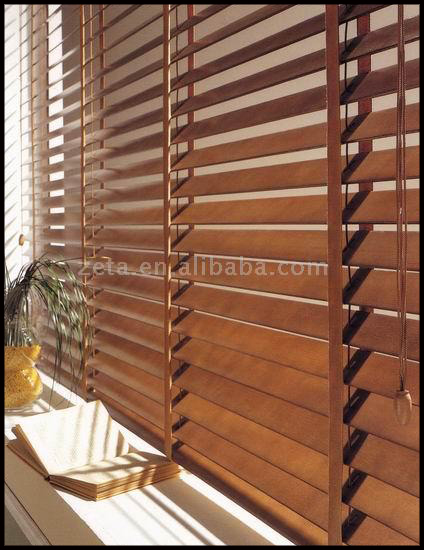 PLANTATION SHUTTERS, WOOD BLINDS, AND WOOD VERTICAL BLINDS